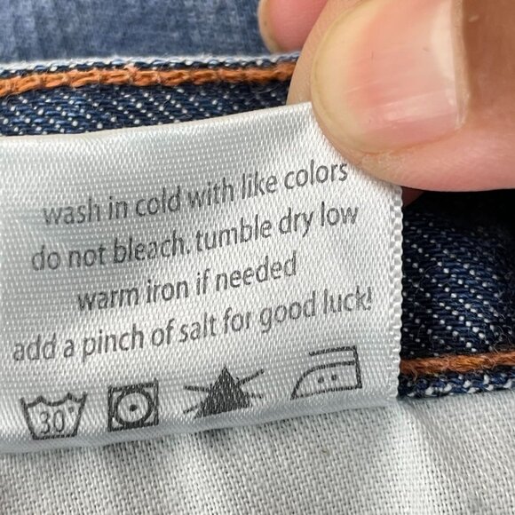 Salt Bootcut Jeans Sz 12 /31 Mulberry Street Medium Rise 26.5" Inseam USA Made - Picture 9 of 12